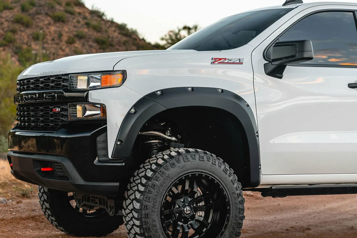 Fits Silverado 1500(2019-21) Pocket Fender Flares GCN Victory Red F-C11911A-GCN